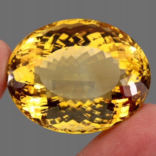 Cytryn kamień naturalny 173.97ct okaz certyfikat