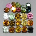 Turmaliny kamienie natural IF-VVS 5.08ct 25 sztuk