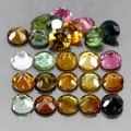 Turmaliny kamienie natural IF-VVS 5.08ct 25 sztuk