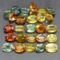 Szafiry Songea kamienie naturalne 4.91ct 28 sztuk