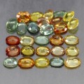 Szafiry Songea kamienie naturalne 4.91ct 28 sztuk