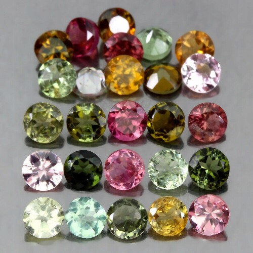 Turmaliny kamienie natural 5.45ct 25 sztuk