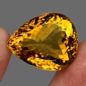 Cytryn kamień naturalny 59.96ct IF AAA ogromny