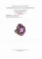 Artistic amethyst ring 26x13 35ct IF size 18.5