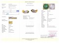 Kolczyki złote 18k diamenty szmaragdy certyfikat