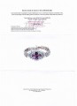 Silver bracelet with natural amethysts and zircons 2