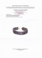 Silver bracelet with natural tanzanites 925 in
