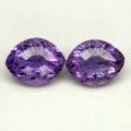 Ametysty kamienie naturalne 2 sztuki IF 11.88ct