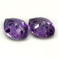 Ametysty kamienie naturalne 2 sztuki IF 11.88ct