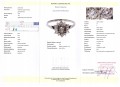 Pierścionek 14k złoty diamenty r 14.5 certyfikat