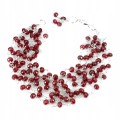 925 Bransoletka srebrna naturalny chalcedon