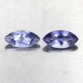 Iolity kamienie naturalne 1.67ct VVS 2 sztuki