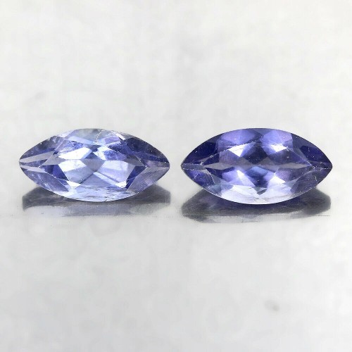 Iolity kamienie naturalne 1.67ct VVS 2 sztuki