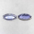 Iolity kamienie naturalne 1.67ct VVS 2 sztuki