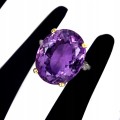 Pierścionek naturalny ametyst 17.65ct srebrny r 17