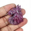 Zoisyt rubin szafir kamień naturalny 79.58ct koń