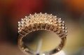Pierścionek złoty naturalne diamenty 1.00ct r 16