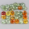 Szafiry Songea kamienie naturalne 6.07ct 29 sztuk