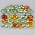 Szafiry Songea kamienie naturalne 6.07ct 29 sztuk