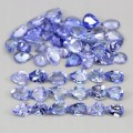 Tanzanity kamienie naturalne VVS 6.59ct 59 sztuk
