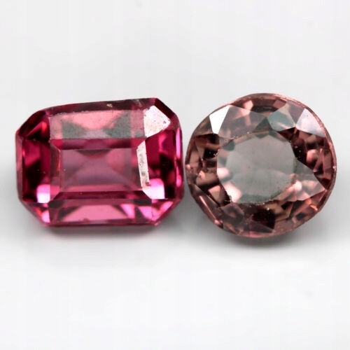 Spinele różowe kamienie naturalne 1.24ct VVS 2 szt