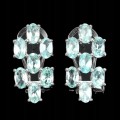 Srebrne 925 delikatne kolczyki apatyty neon blue 5