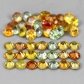 Szafiry Songea kamienie naturalne 4.96ct 48 sztuk