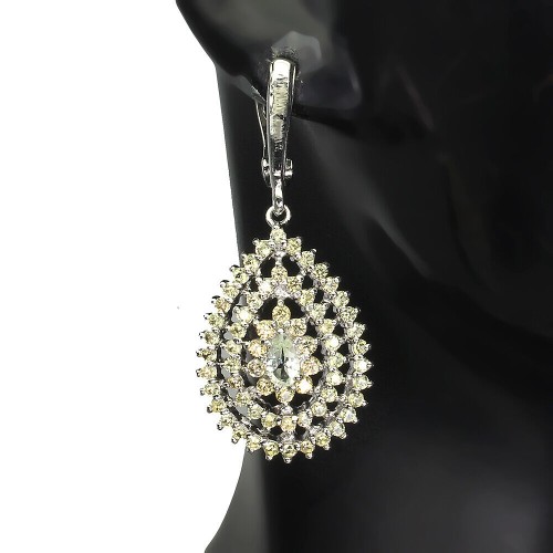 3 Srebrne kolczyki szafiry Songea akwamaryny 925