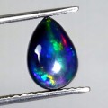 Opal czarny kamień naturalny 1.23ct AAA IF