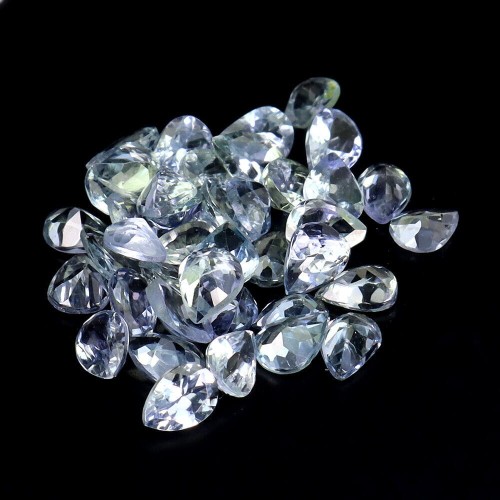 Tanzanity kamienie naturalne VVS 5.4ct 42 sztuki