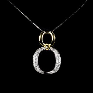 Srebrny naszyjnik delikatny cyrkonie AAA IF