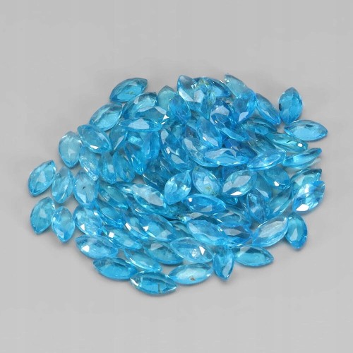 Apatyty neon kamienie naturalne 7.23ct 91szt