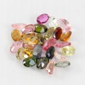 Turmaliny kamienie naturalne IF-VVS 5.10ct 24 sztuki