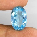 Sky blue topaz kamień naturalny VVS 17.52ct