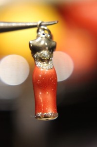 Wisiorek srebrny włoski zawieszka charms emalia