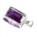 Wisiorek srebrny 925 naturalny 30ct ametyst