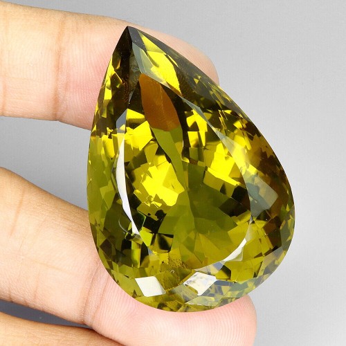 Zielony kwarc oliwkowy ogromny kamień naturalny IF 148.74ct