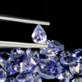 Tanzanity kamienie naturalne VVS 5.1ct 50 szt