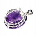 Wisiorek srebrny 925 naturalny 29ct ametyst