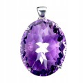 Wisiorek srebrny 925 naturalny 29ct ametyst