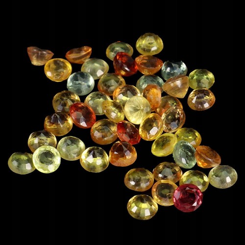 Szafiry Songea kamienie naturalne 5.43ct 45 sztuk