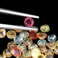 Szafiry Songea kamienie naturalne 5.43ct 45 sztuk
