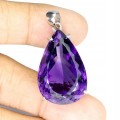 Wisiorek srebrny 925 naturalny 43ct ametyst