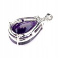 Wisiorek srebrny 925 naturalny 43ct ametyst