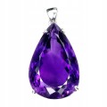Wisiorek srebrny 925 naturalny 43ct ametyst