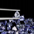Tanzanity kamienie naturalne VVS 5.3ct 45 sztuk