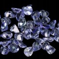 Tanzanity kamienie naturalne VVS 5.3ct 45 sztuk