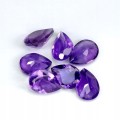 Ametysty kamienie naturalne 7 sztuk IF-VVS 4.44ct
