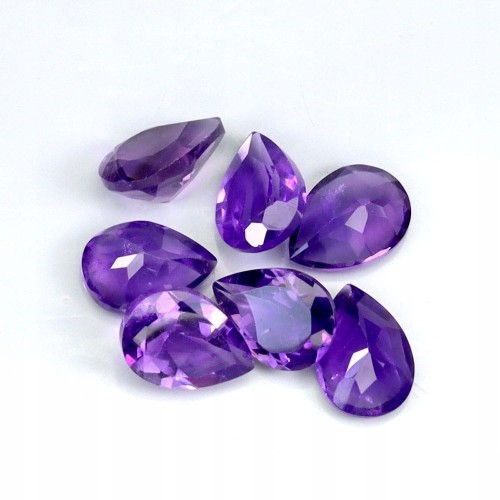 Ametysty kamienie naturalne 7 sztuk IF-VVS 4.44ct