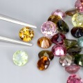 Turmaliny kamienie naturalne IF-VVS 5.6ct 35 sztuk